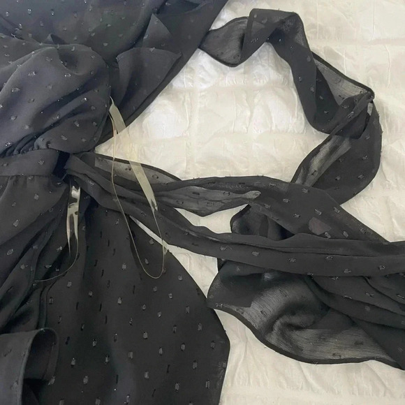 Fame and partners black metallic tiered maxi dress - Picture 7 of 7